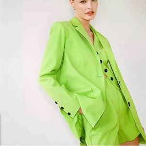 Nasty Gal Bright Green Blazer